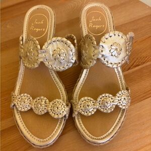 Jack Rogers Metallic Gold Women's Sandals